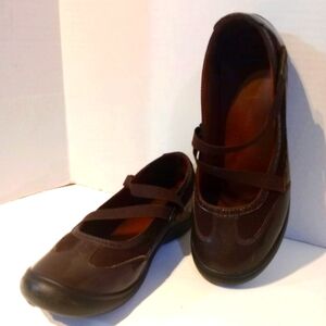 Lands End‎ Mary Jane Brown Shoes 10B